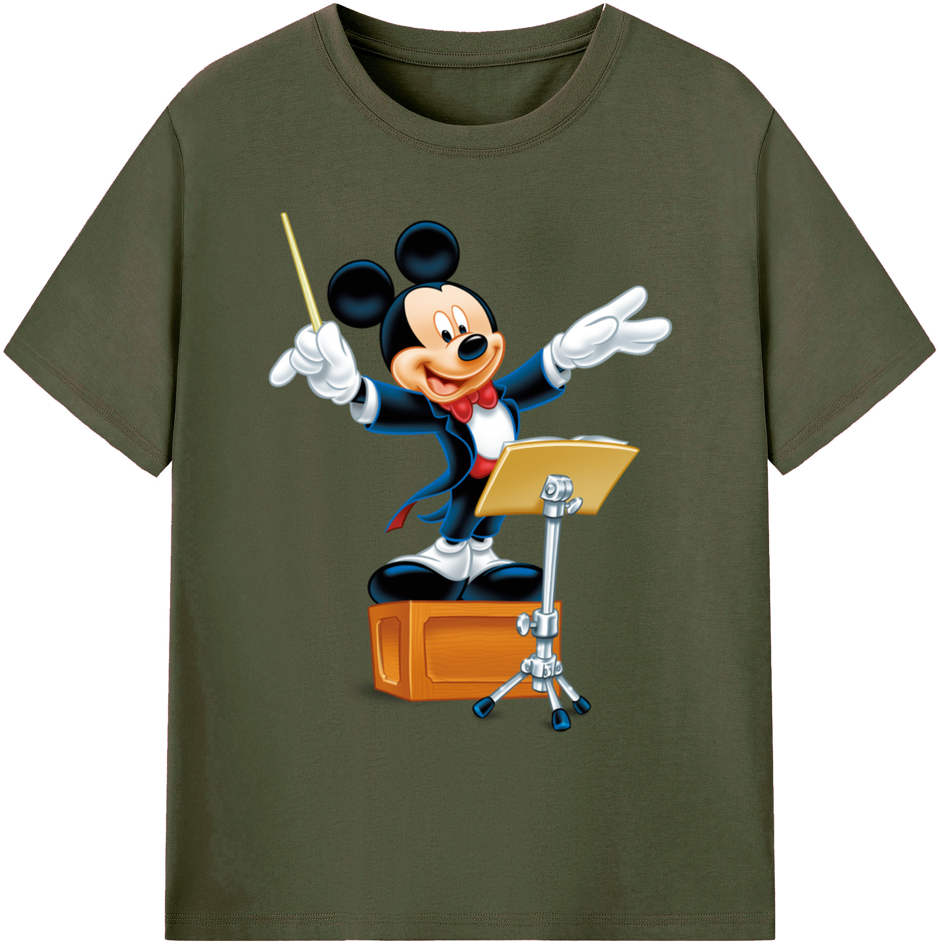ミッキーマウス Mickey Mouse 綿100％ メンズ半袖Tシャツ｜肌触りやわらか＆通気性